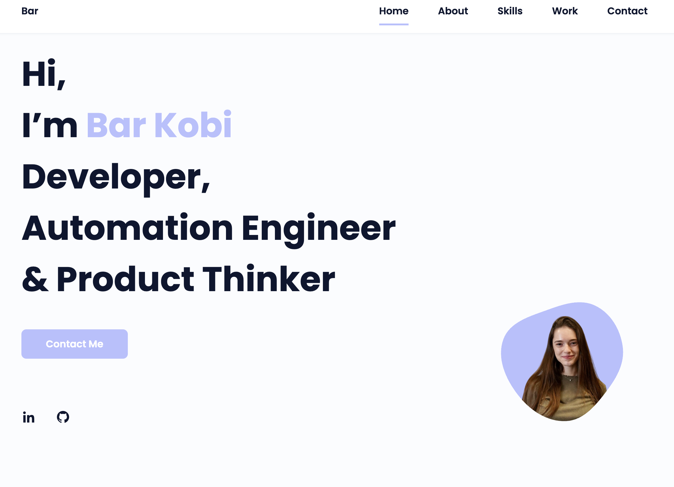 Portfolio Website Screenshot